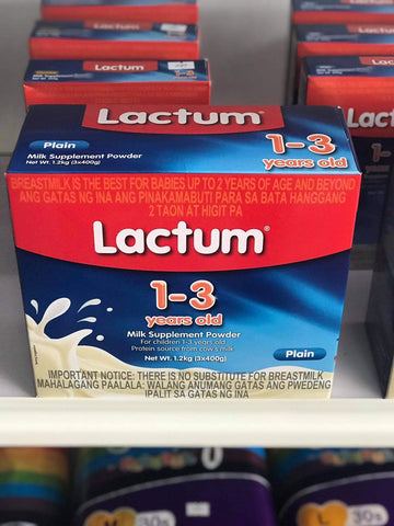 Lactum 1-3 Plain 3 x 400g