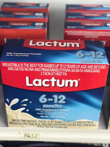 Lactum 6-12 Plain 3 x 400g